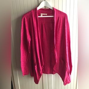 Eileen Fisher linen cotton knit cardigan S